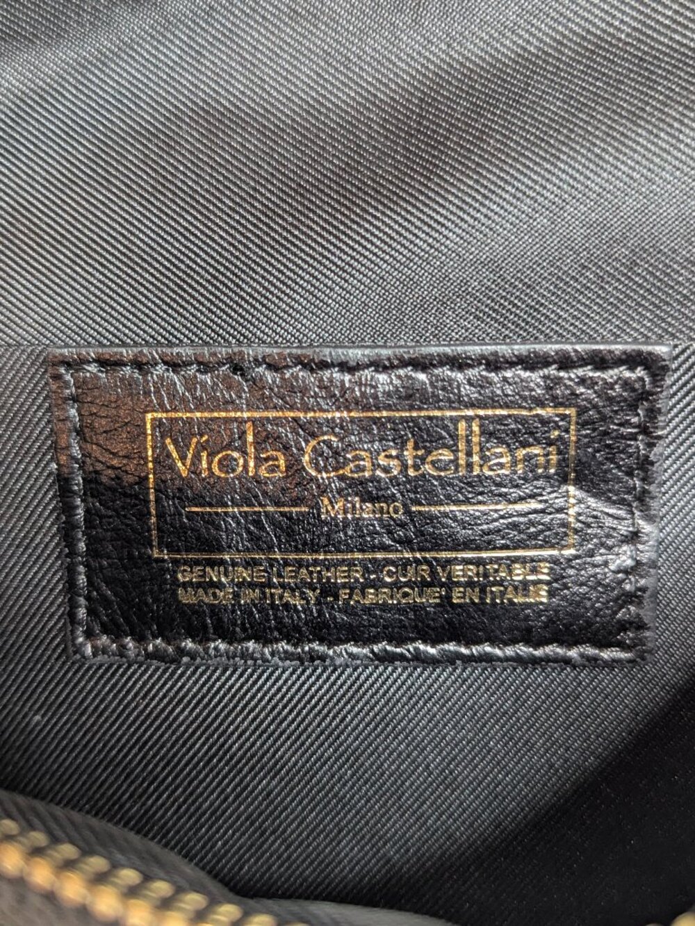 Viola Castellani Leather Crossbody/Belt bag in Black - Picture 3 of 5